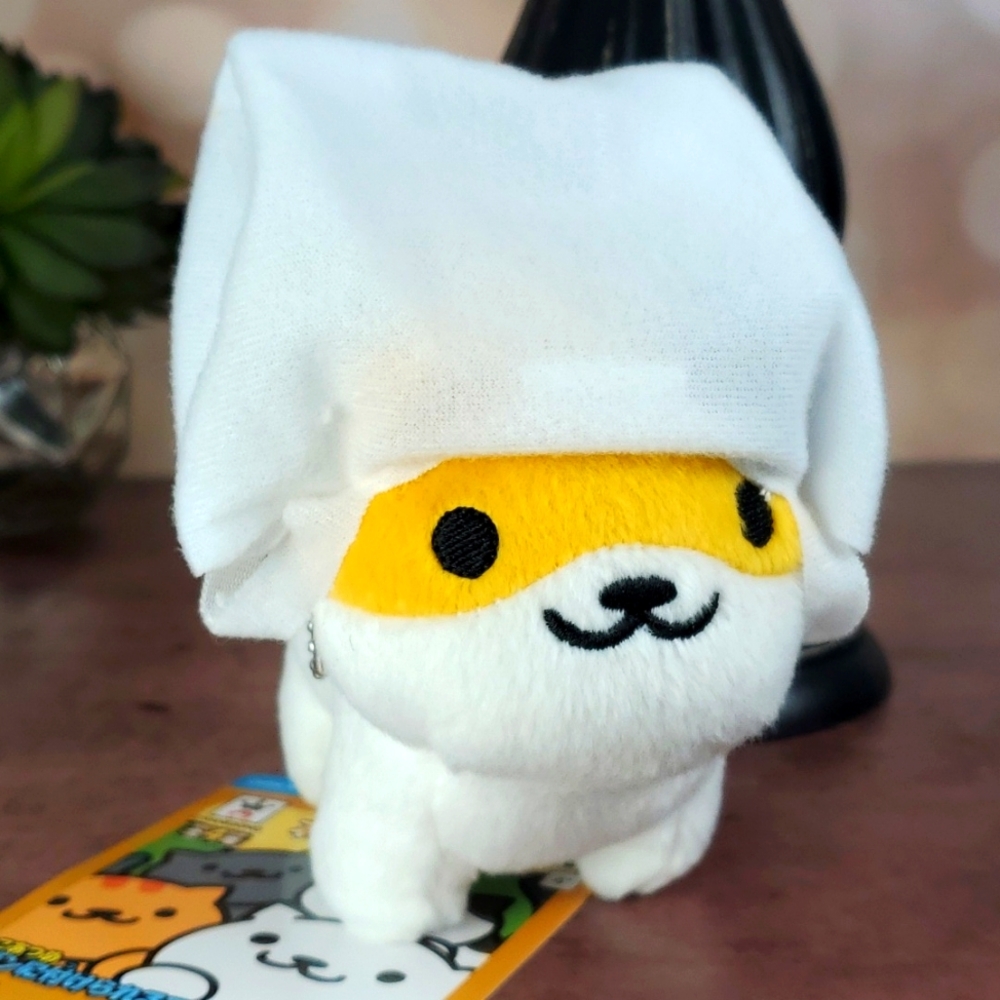 Neko Atsume Kitty Collector Callie Kawaii Kitty Cat Mini Plush Keychain